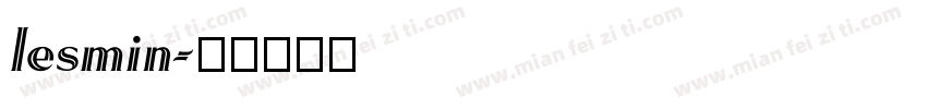 lesmin字体转换