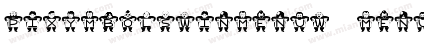 PIXymbolsWINmenuW01-Menu字体转换