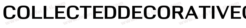 CollectedDecorativecondensedBold-7y1B字体转换