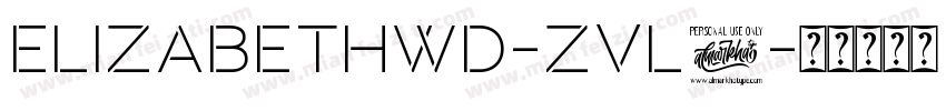 ElizabethWd-ZVl3字体转换