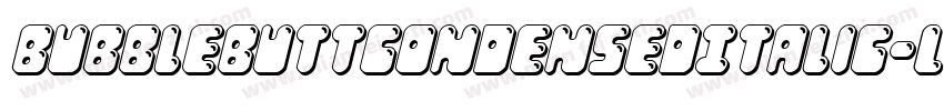 BubbleButtCondensedItalic-Lddg字体转换