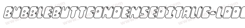 BubbleButtCondensedItalic-Lddg字体转换