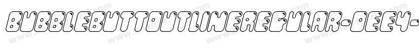 BubbleButtOutlineRegular-0ee4字体转换