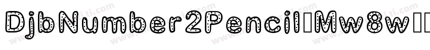 DjbNumber2Pencil-Mw8w字体转换
