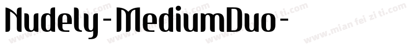 Nudely-MediumDuo字体转换