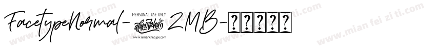FacetypeNormal-8ZMB字体转换