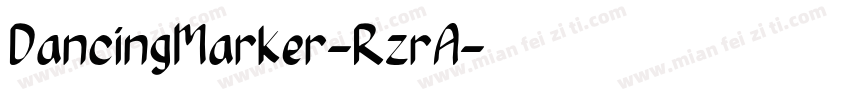 DancingMarker-RzrA字体转换