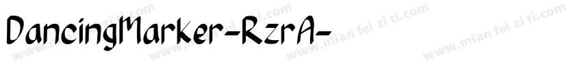 DancingMarker-RzrA字体转换
