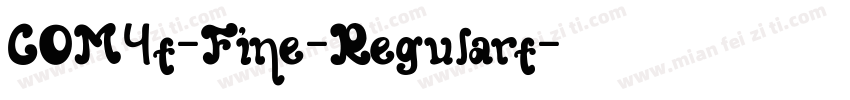 COM4t-Fine-Regulart字体转换