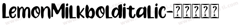 LemonMilkbolditalic字体转换