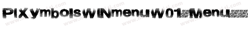PIXymbolsWINmenuW01-Menu字体转换