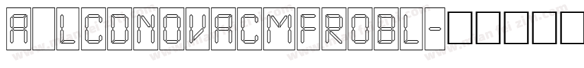 a_LCDNovaCmFrObl字体转换