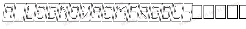 a_LCDNovaCmFrObl字体转换