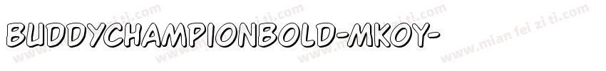 BuddyChampionBold-MKoY字体转换