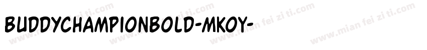 BuddyChampionBold-MKoY字体转换