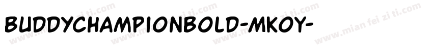 BuddyChampionBold-MKoY字体转换