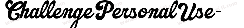 ChallengePersonalUse字体转换