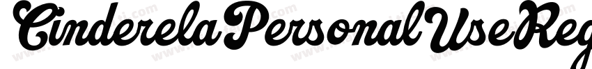 CinderelaPersonalUseRegular-RDvM字体转换