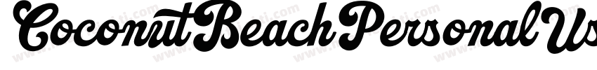 CoconutBeachPersonalUse字体转换