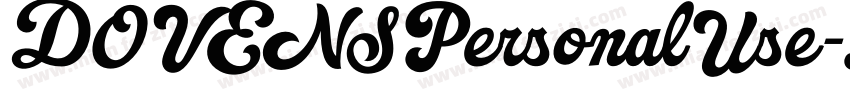 DOVENSPersonalUse-Li字体转换