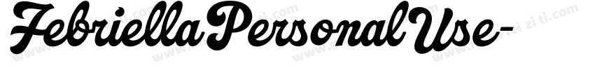 FebriellaPersonalUse字体转换