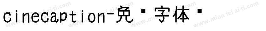 cinecaption字体转换