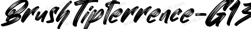 BrushTipterrence-G13m字体转换