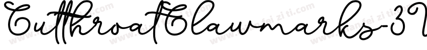 CutthroatClawmarks-3Vy6字体转换