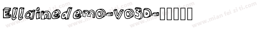 Ellainedemo-vo3D字体转换