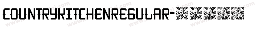 CountryKitchenRegular字体转换