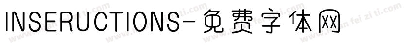 INSERUCTIONS字体转换