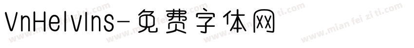VnHelvIns字体转换
