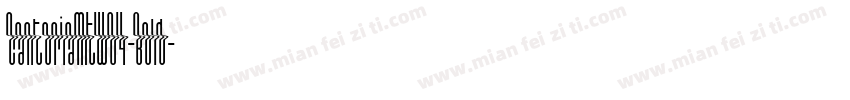 CantoriaMTW04-Bold字体转换