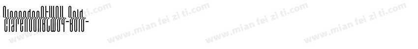 ClarendonBTW04-Bold字体转换