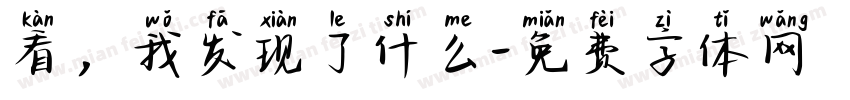 看，我发现了什么字体转换