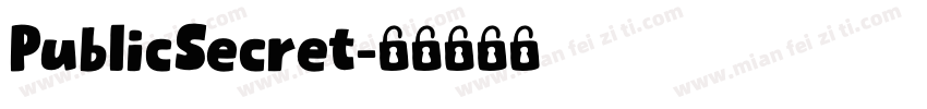 PublicSecret字体转换