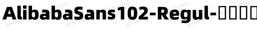AlibabaSans102-Regul字体转换