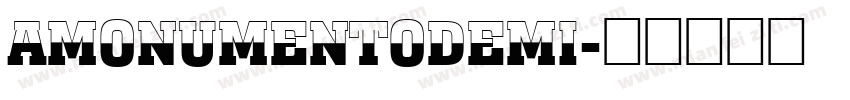 AMonumentoDemi字体转换