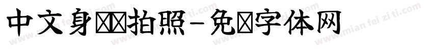 中文身份证拍照字体转换