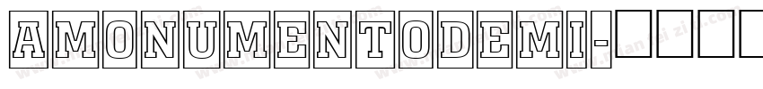 AMonumentoDemi字体转换