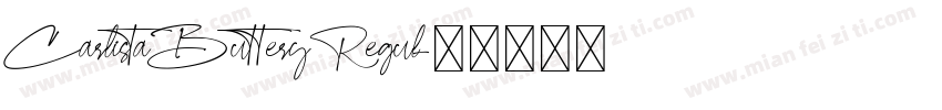 CarlistaButteryRegul字体转换