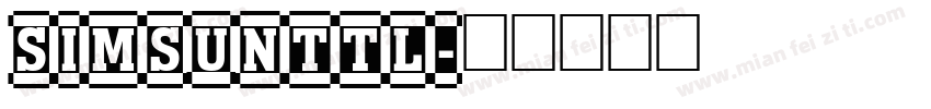 simsunttl字体转换
