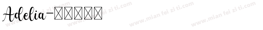 Adelia字体转换