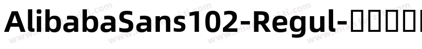 AlibabaSans102-Regul字体转换