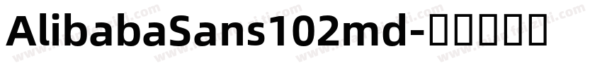 AlibabaSans102md字体转换