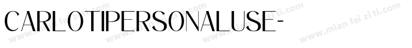 Carlotipersonaluse字体转换