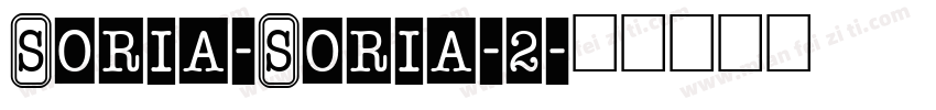 Soria-Soria-2字体转换