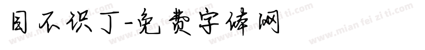 目不识丁字体转换
