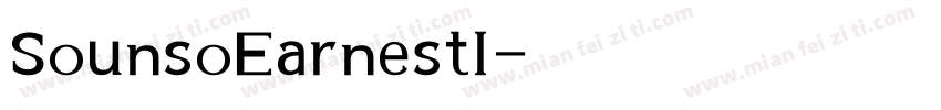 SounsoEarnestl字体转换
