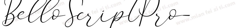 BelloScriptPro字体转换